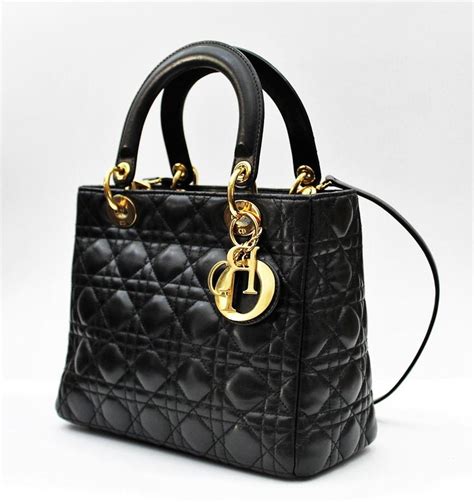 lady dior black lambskin bag|dior handbags for sale.